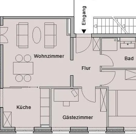 아파트 Ferienwohnung Mit Balkon In 베닝슈테트
